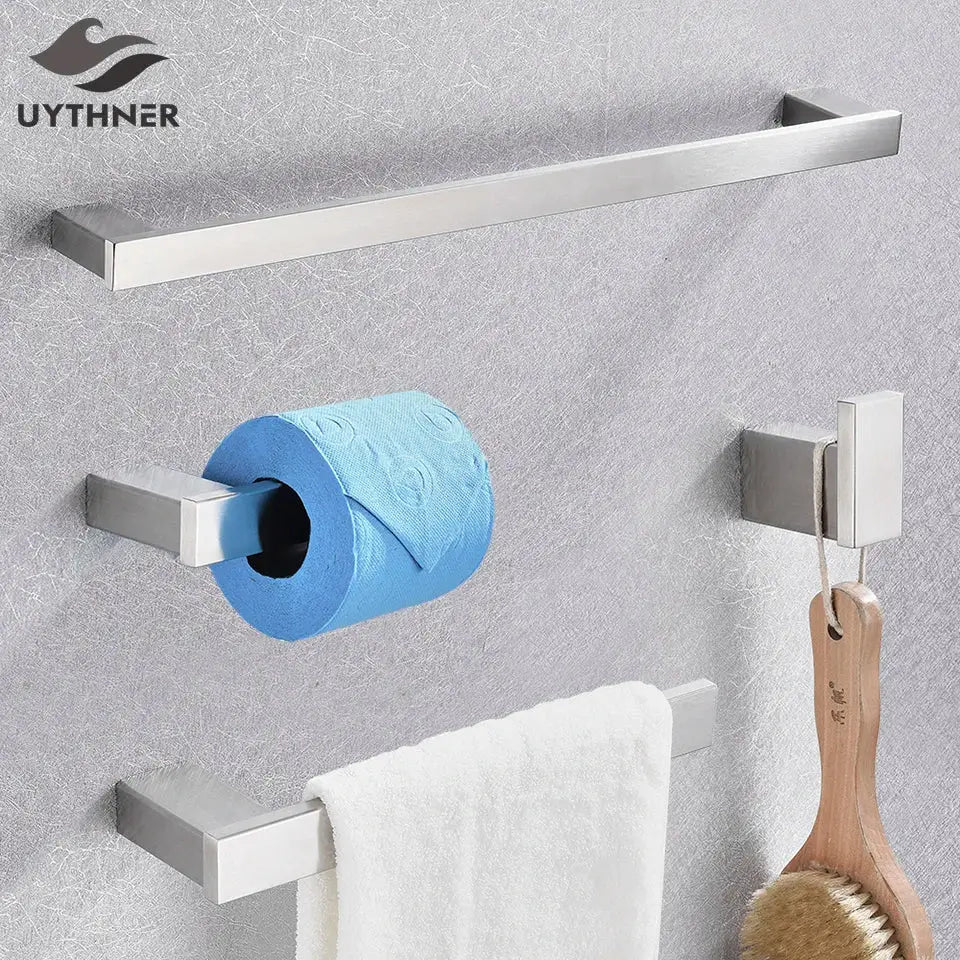 DecorBites™ 6-Piece Brushed Nickel Bathroom Accessories Set