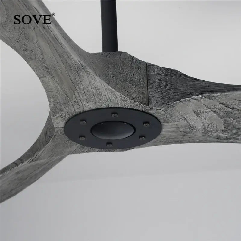 DecorBites™ 60" Solid Wood DC Ceiling Fan with Remote Control