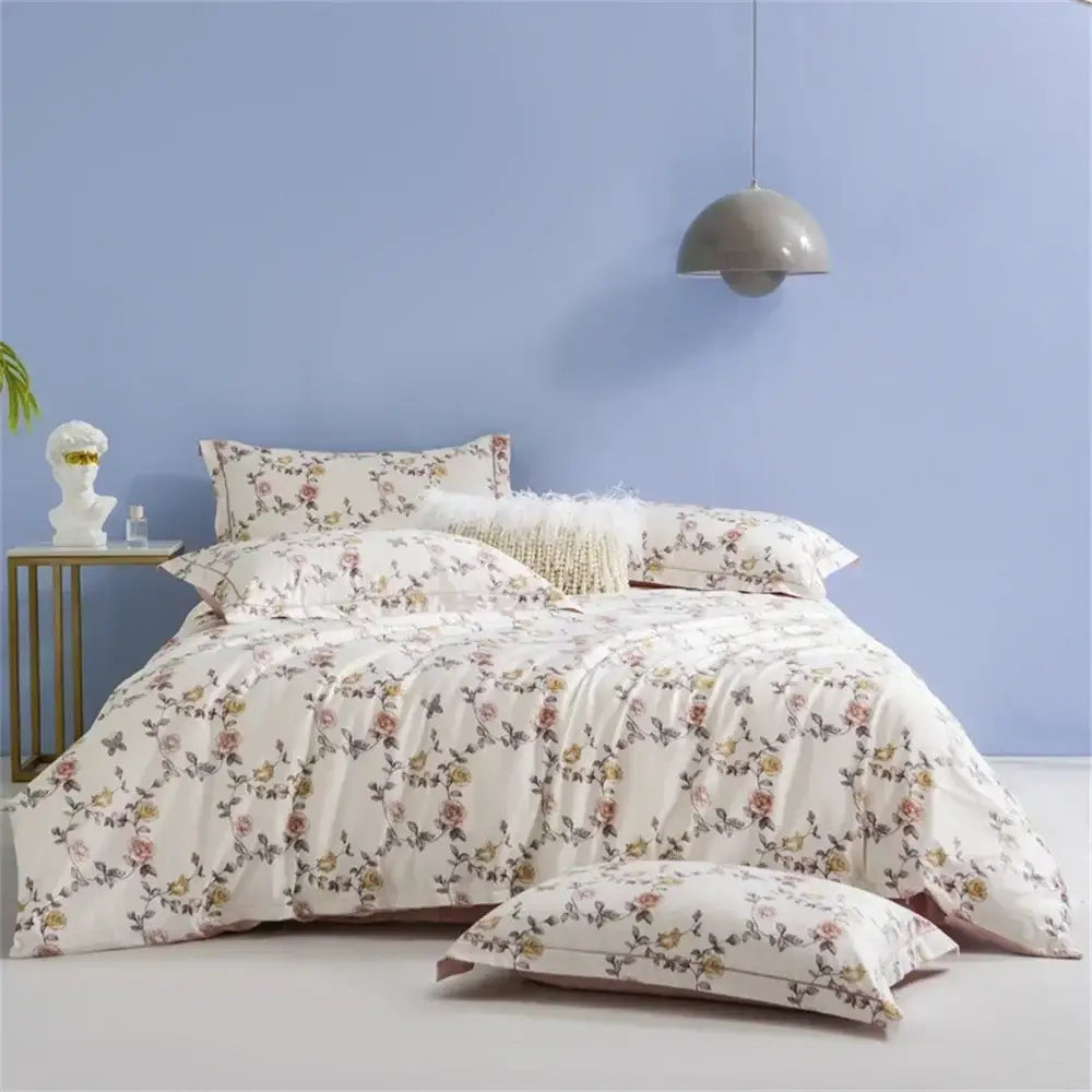 DecorBites™ 600TC Egyptian Cotton Queen King Bedding Set Duvet Cover Bed Linens