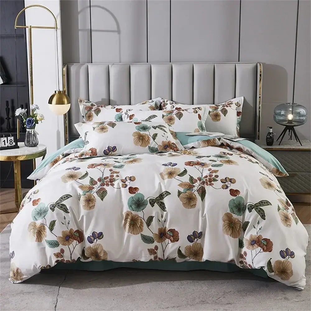 DecorBites™ 600TC Egyptian Cotton Queen King Bedding Set Duvet Cover Bed Linens