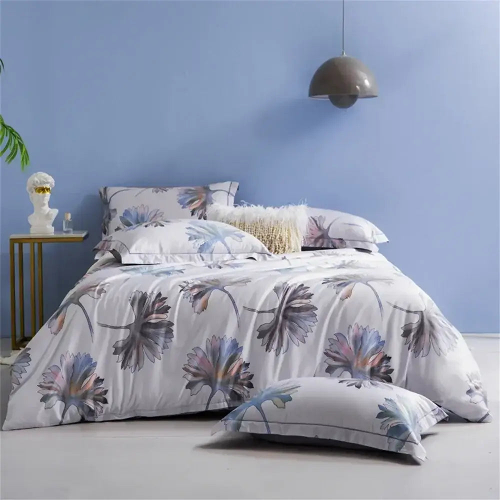 DecorBites™ 600TC Egyptian Cotton Queen King Bedding Set Duvet Cover Bed Linens