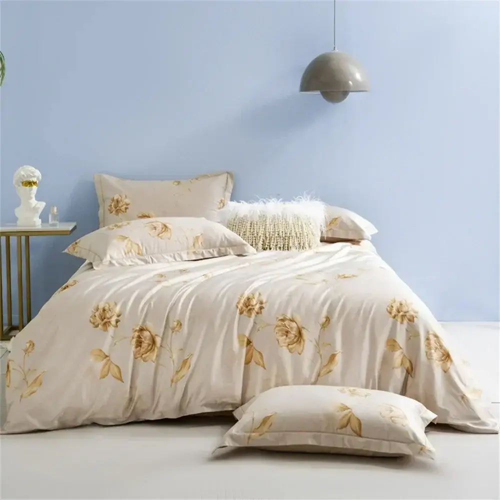 DecorBites™ 600TC Egyptian Cotton Queen King Bedding Set Duvet Cover Bed Linens