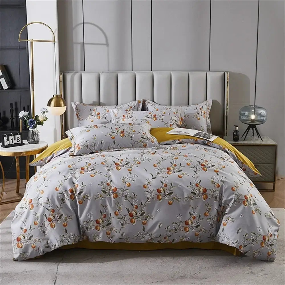 DecorBites™ 600TC Egyptian Cotton Queen King Bedding Set Duvet Cover Bed Linens