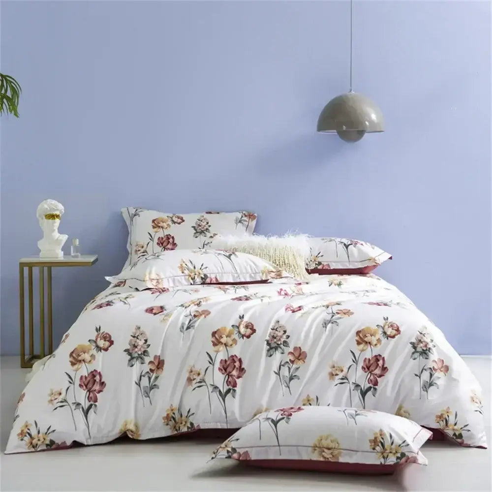 DecorBites™ 600TC Egyptian Cotton Queen King Bedding Set Duvet Cover Bed Linens