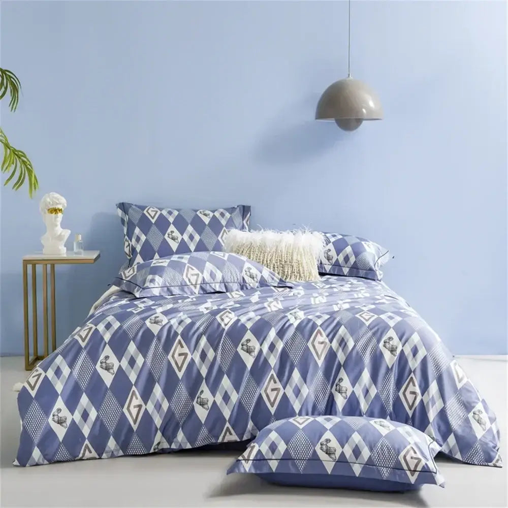 DecorBites™ 600TC Egyptian Cotton Queen King Bedding Set Duvet Cover Bed Linens
