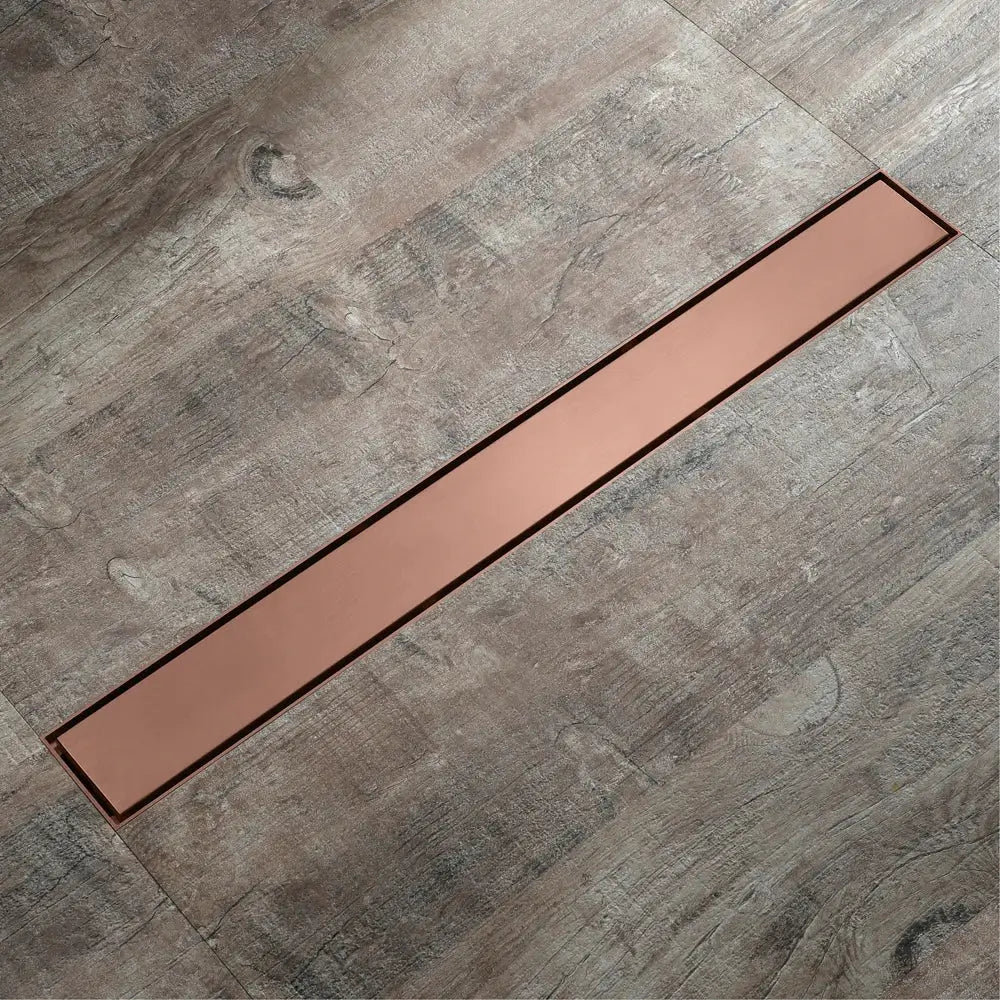 DecorBites™ 60cm Rose Gold Bathroom Floor Drain Strainer, Deodorant Conceal Shower Drain