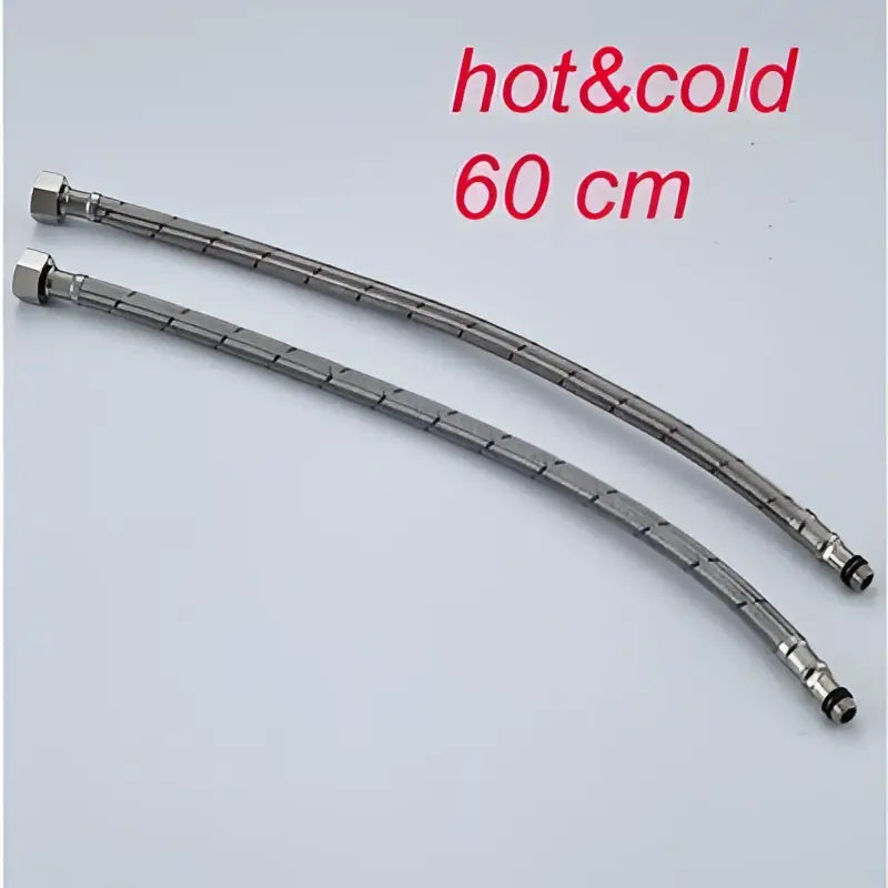DecorBites™ 60cm Stainless Steel Plumbing Hose for Hot and Cold Water