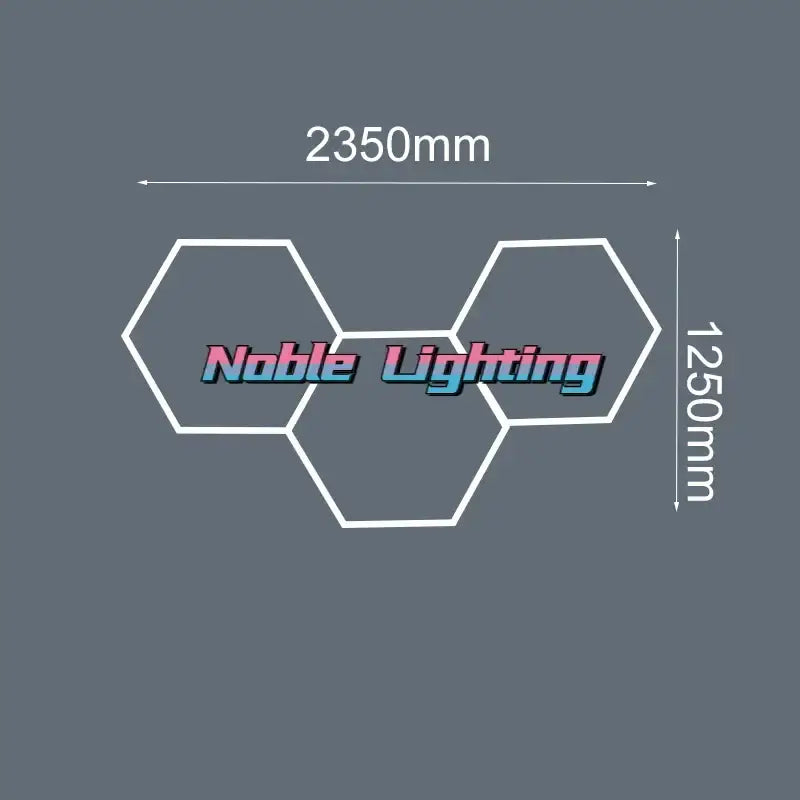 DecorBites™ 6500K LED Hexagrid System for Workshop, Gym, Studio - 2 Year Warranty