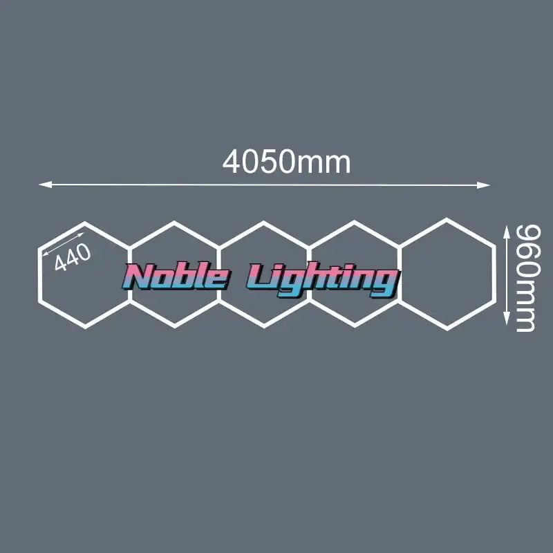 DecorBites™ 6500K LED Hexagrid System for Workshop, Gym, Studio - 2 Year Warranty
