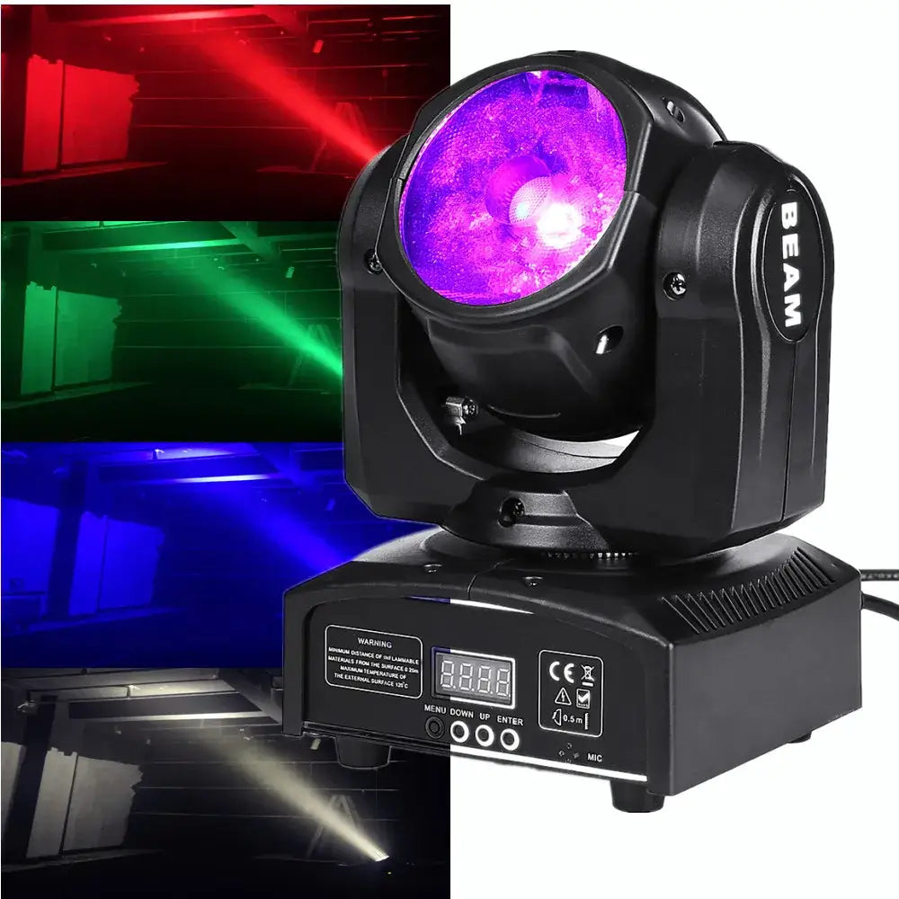 DecorBites™ 65W RGBW 4in1 Beam Moving Head Light Super Bright DJ Spot Eco DJ Light