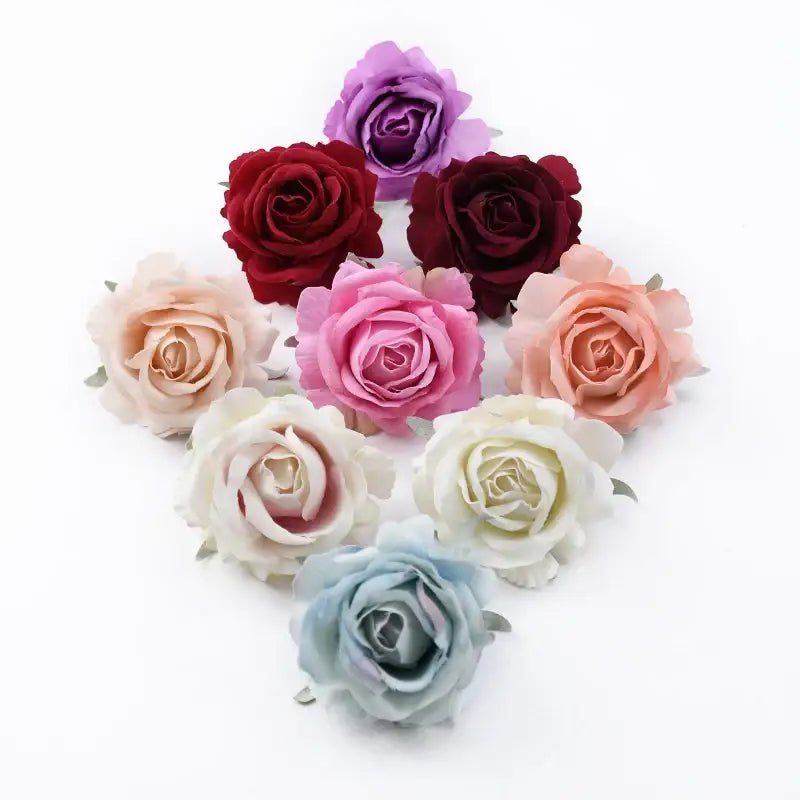 DecorBites™ 6CM Roses Head DIY Wedding Decor Flowers Home Decor Artificial Flowers