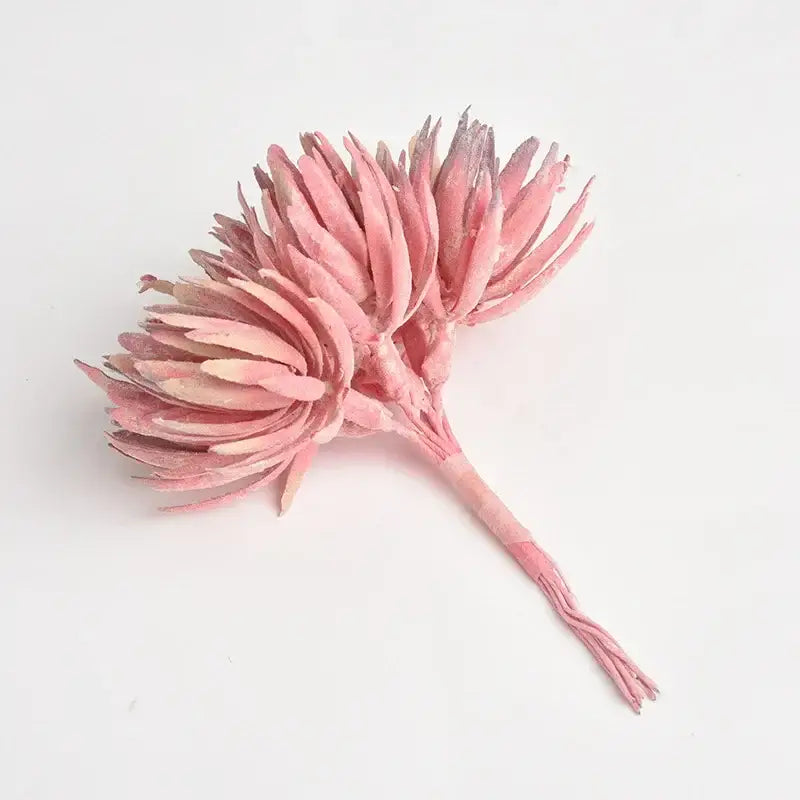 DecorBites™ 6pc 12cm Silk Mini Handmade Bouquet Wedding Home Decoration Fake Flowers