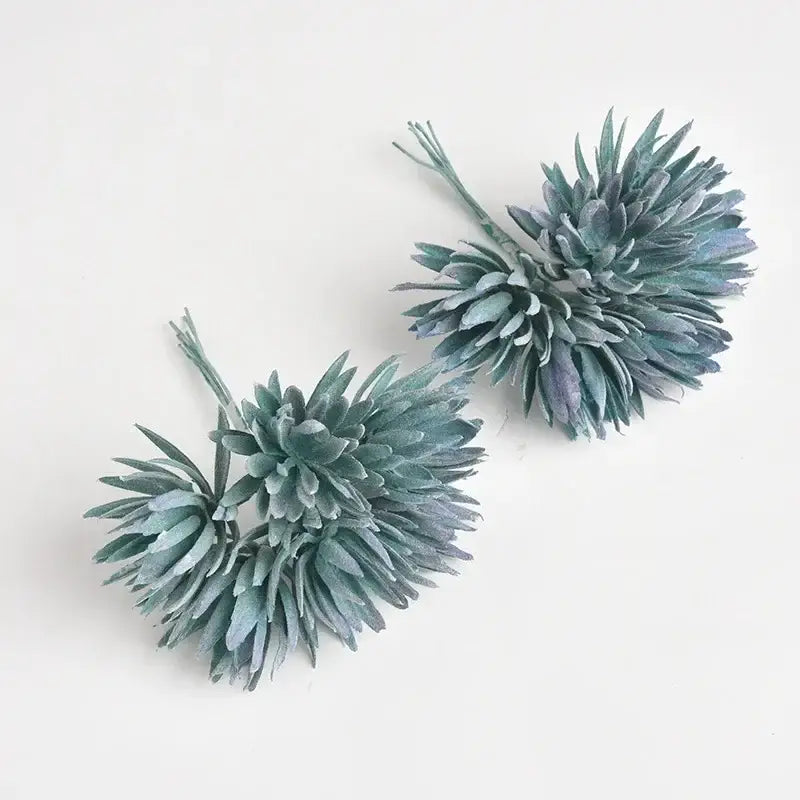 DecorBites™ 6pc 12cm Silk Mini Handmade Bouquet Wedding Home Decoration Fake Flowers