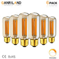 DecorBites™ 6W 220V LED Tubular Filament Bulb Gold Tint Dimmable E26 E27 2200K