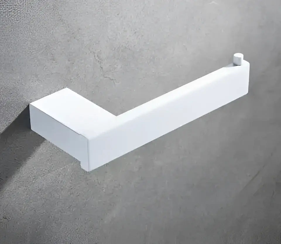 DecorBites™ 7-Piece Bathroom Hardware Set in White for Towels and Toiletries