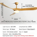 DecorBites™ 70" Wooden Ceiling Fan with Reversible Motor for Year-Round Comfort