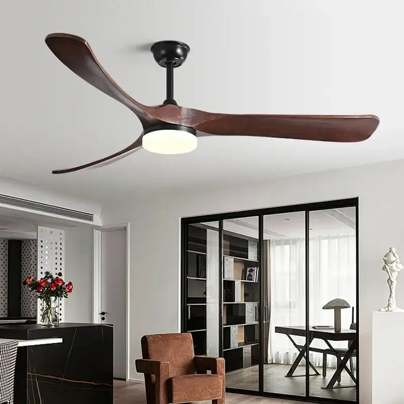 DecorBites™ 70" Wooden Ceiling Fan with Reversible Motor for Year-Round Comfort