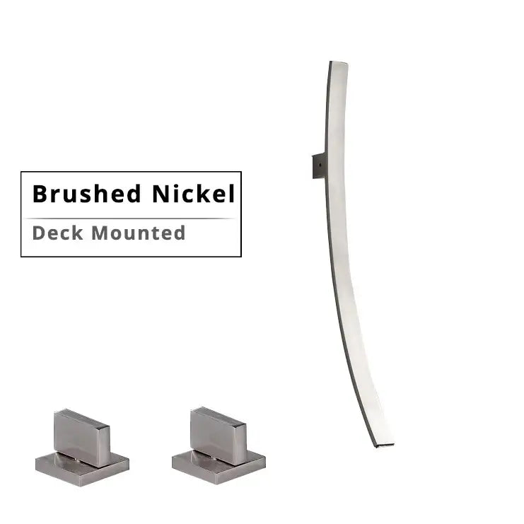 DecorBites™ 70cm Wall Mounted Black Bronze Waterfall Basin Mixer Tap