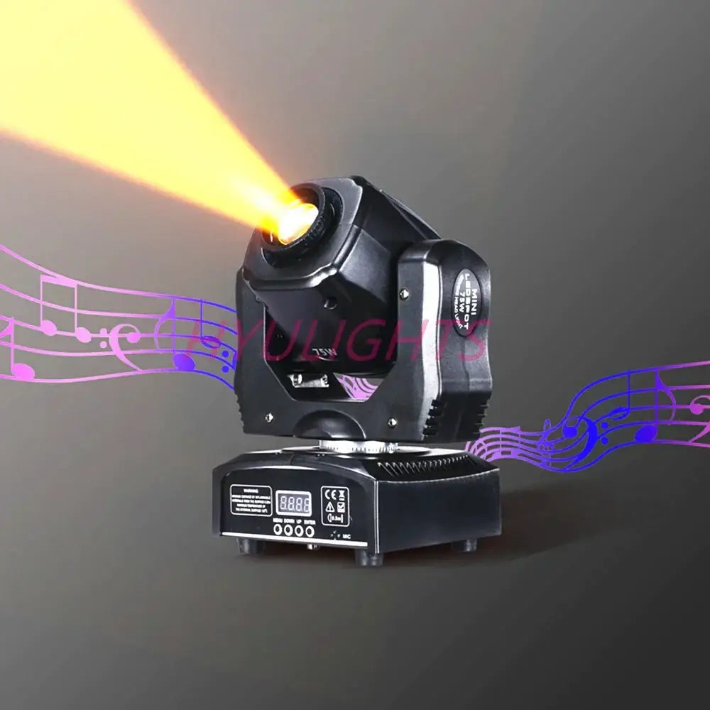 DecorBites™ 75W LED Moving Head Spot Light Gobo Color DJ Beam Disco Equipment