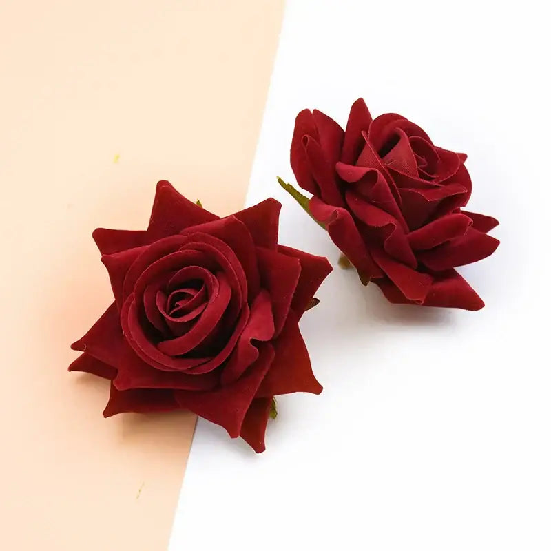 DecorBites™ 7cm Rose Heads: Wedding Décor, Scrapbooking, Headwear, Autumn Home Decoration