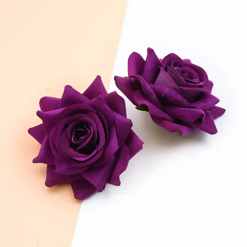 DecorBites™ 7cm Rose Heads: Wedding Décor, Scrapbooking, Headwear, Autumn Home Decoration