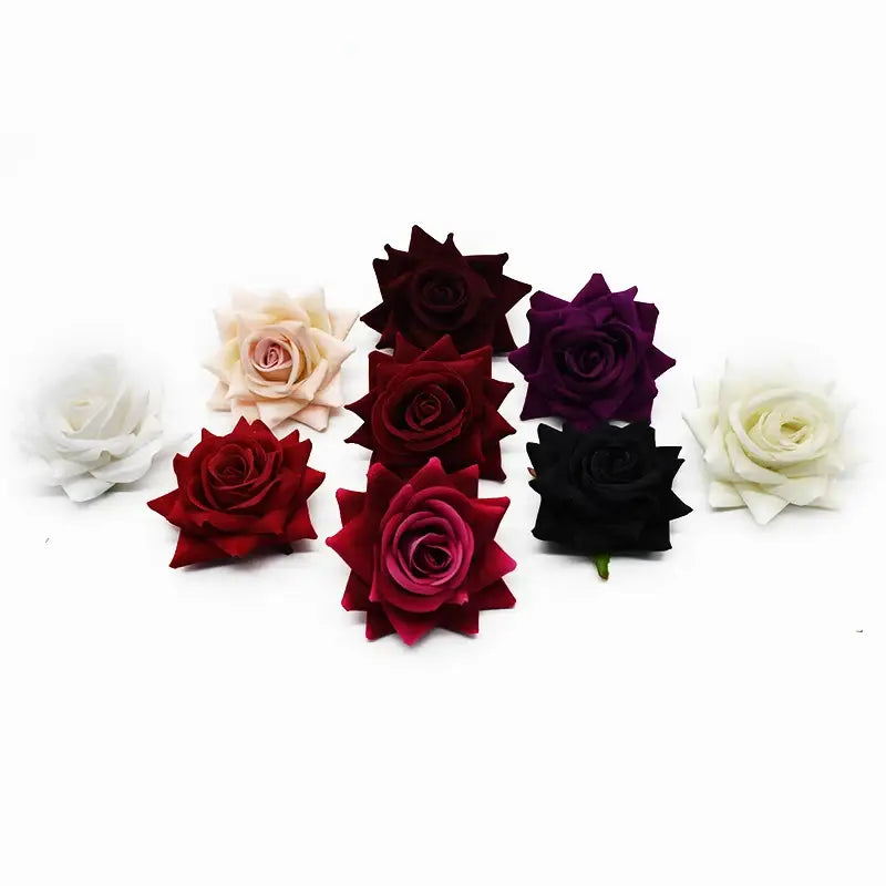 DecorBites™ 7cm Rose Heads: Wedding Décor, Scrapbooking, Headwear, Autumn Home Decoration