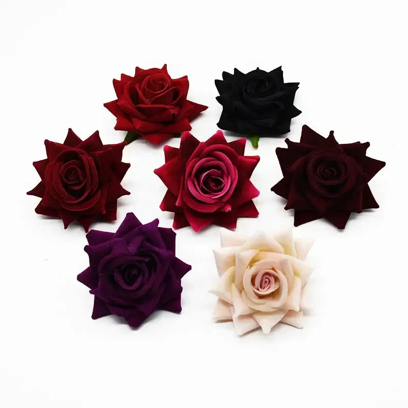 DecorBites™ 7cm Rose Heads: Wedding Décor, Scrapbooking, Headwear, Autumn Home Decoration