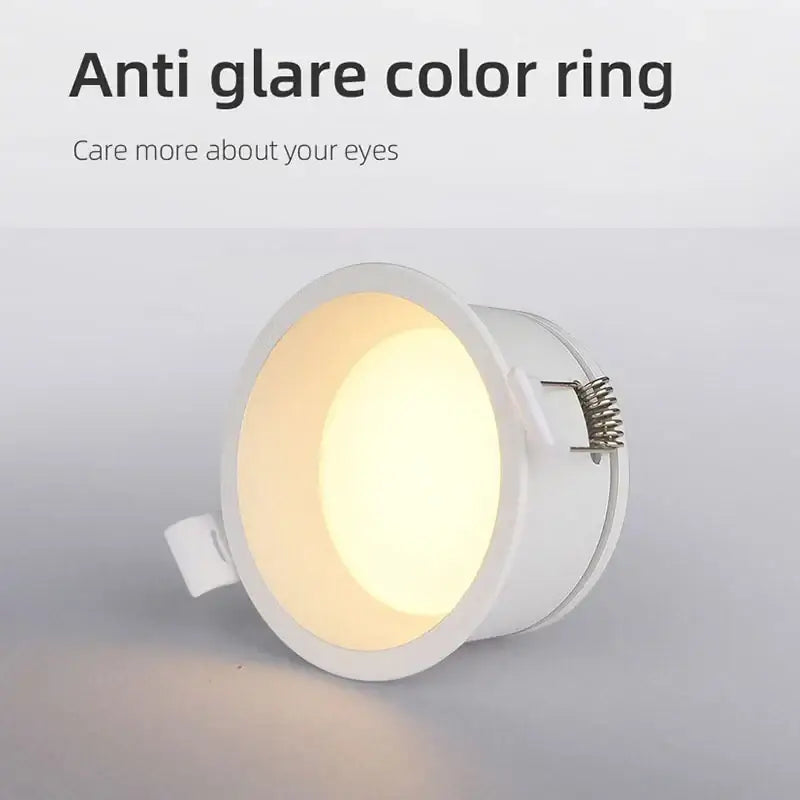 DecorBites™ 7W/9W/12W LED Downlight: Soft Anti-glare, Waterproof, Aluminium Recessed Ceiling Spot Light