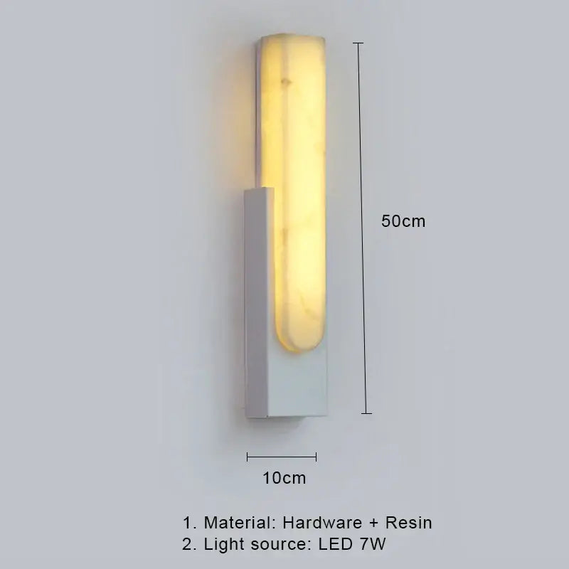 DecorBites™ 7W LED Marble Wall Lamp - Modern Nordic Gold Sconces for Stylish Indoor Lighting