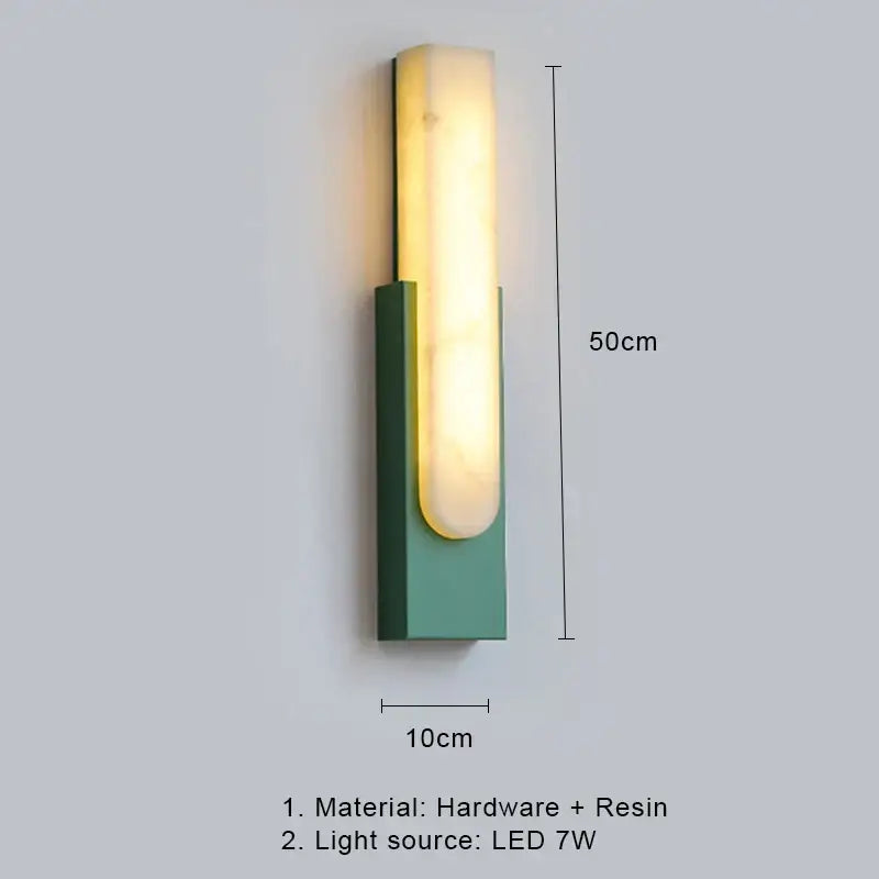 DecorBites™ 7W LED Marble Wall Lamp - Modern Nordic Gold Sconces for Stylish Indoor Lighting