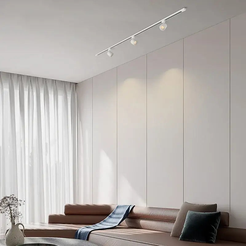 DecorBites™ 7W LED Track Light Spotlights: Surface Mounted Aluminum Fixture for Living Room Shop