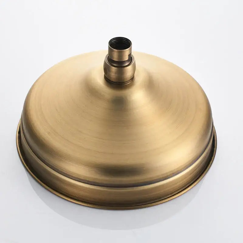 DecorBites™ 8" Antique Brass Rainfall Shower Faucet Head for Refreshing Showers