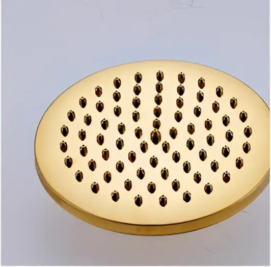 DecorBites™ 8" Brass Shower Head: Bathroom Rainfall Replacement for Handshower Faucet