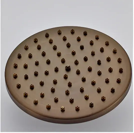 DecorBites™ 8" Brass Shower Head: Bathroom Rainfall Replacement for Handshower Faucet