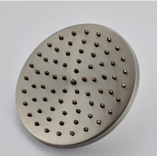 DecorBites™ 8" Brass Shower Head: Bathroom Rainfall Replacement for Handshower Faucet