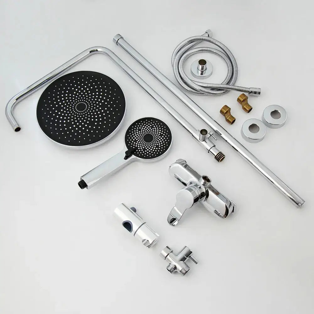 DecorBites™ 8 Inch Stainless Steel Rainfall Shower Set in Chrome Finish