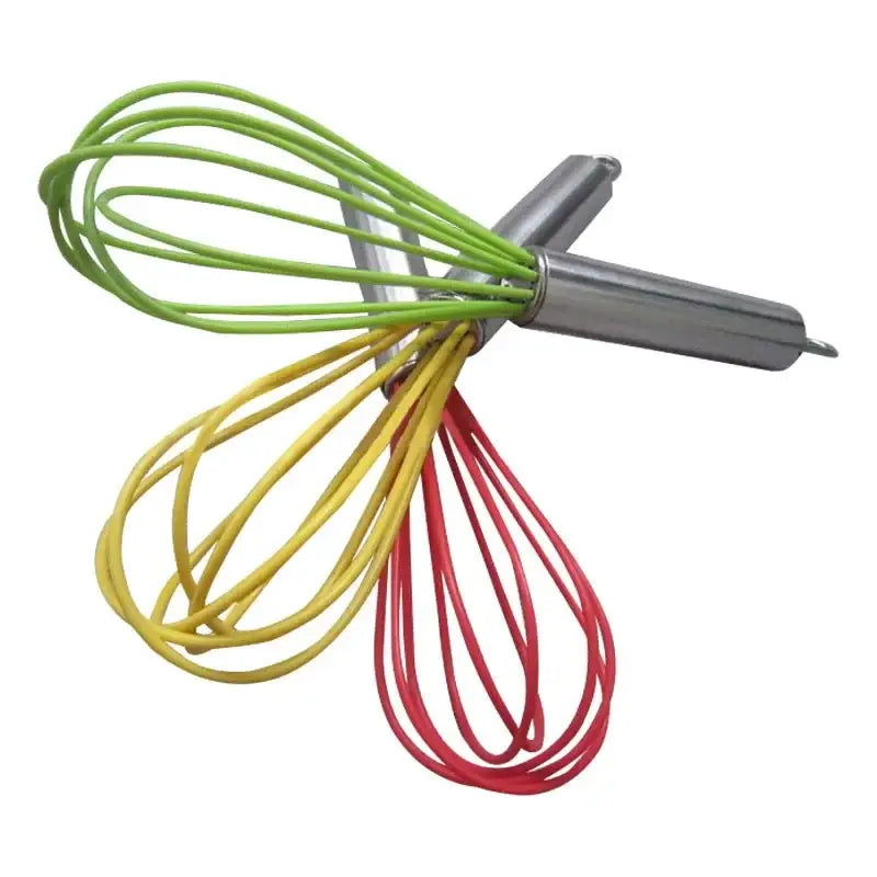 DecorBites™ 8-Inch Stainless Steel Silicone Whisk Mixer for Baking & Cooking