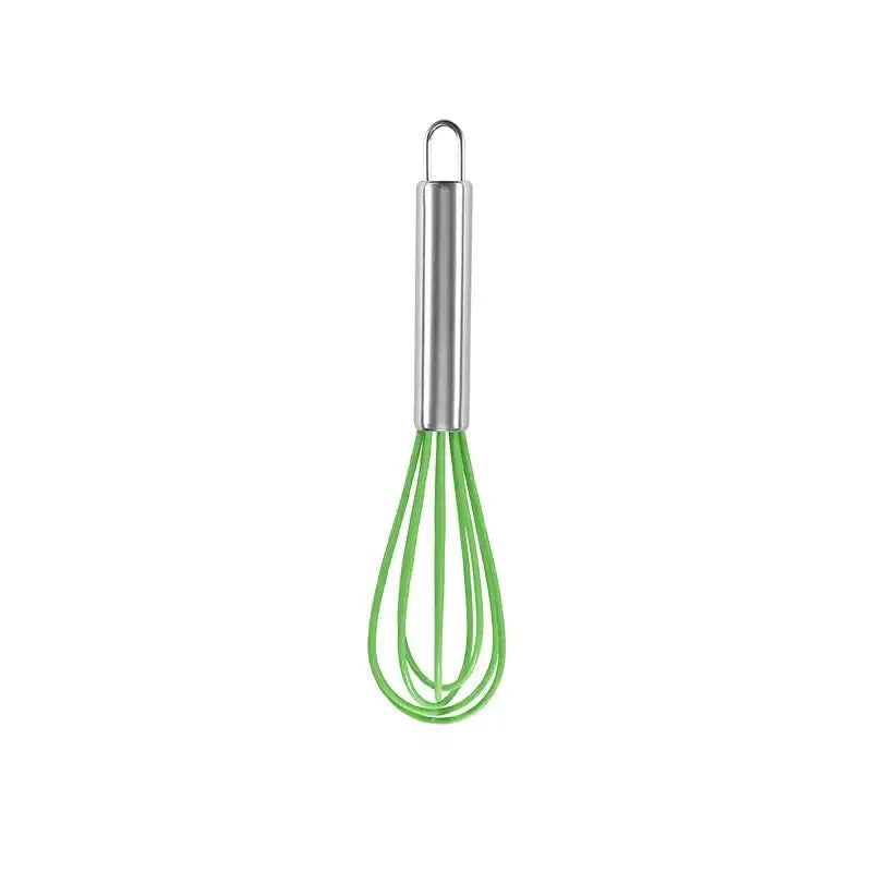 DecorBites™ 8-Inch Stainless Steel Silicone Whisk Mixer for Baking & Cooking