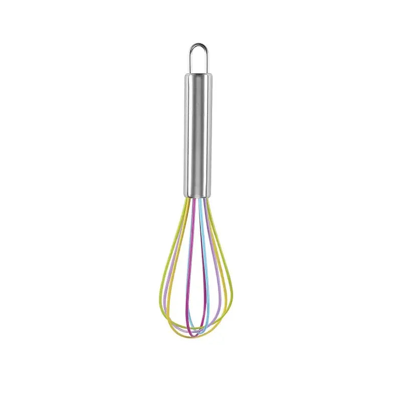 DecorBites™ 8-Inch Stainless Steel Silicone Whisk Mixer for Baking & Cooking