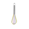 DecorBites™ 8-Inch Stainless Steel Silicone Whisk Mixer for Baking & Cooking