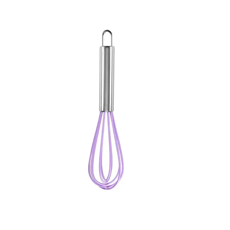 DecorBites™ 8-Inch Stainless Steel Silicone Whisk Mixer for Baking & Cooking