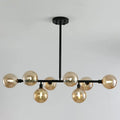DecorBites™ 8-Light Black Nordic Globe Island Pendant for Restaurants
