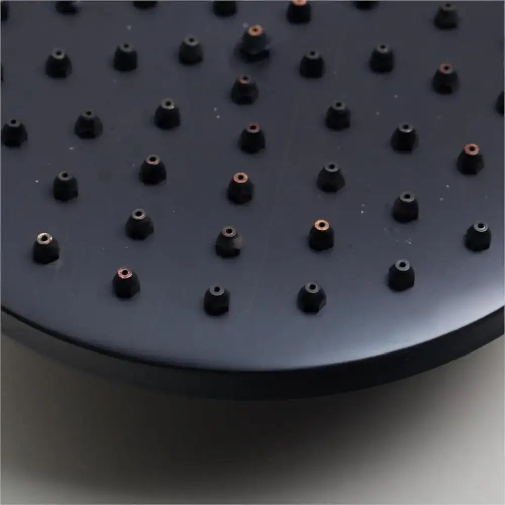 DecorBites™ 8" Matte Black Wall Mounted Rainfall Shower Faucet Set with Handheld Shower