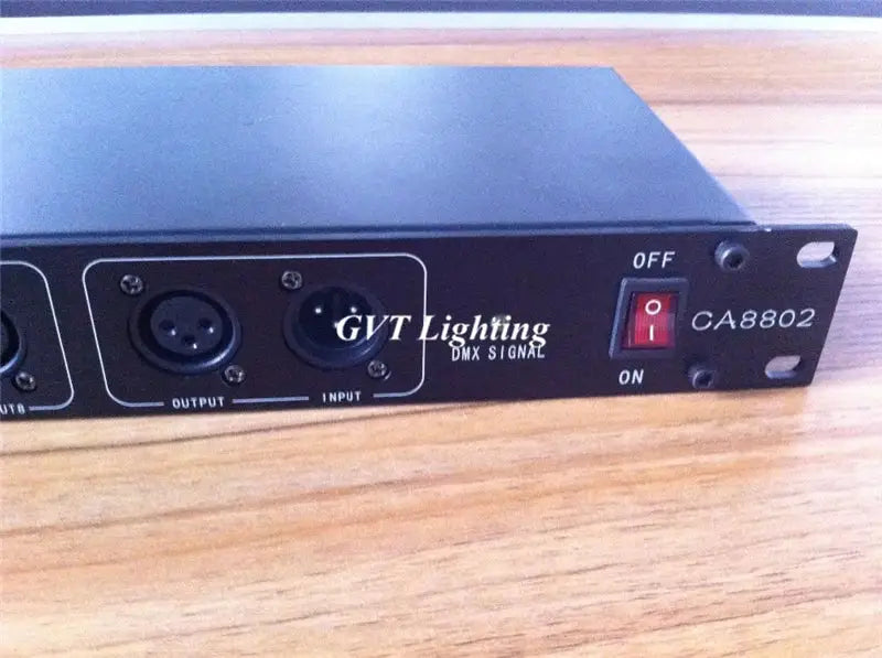 DecorBites™ 8-Port DMX Signal Amplifier Splitter for LED Lights - Signal Repeater & Distributor