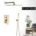DecorBites™ 8" Rainfall Shower Faucet Set with Handshower, Single Handle Mixer Tap