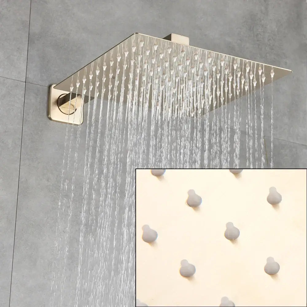 DecorBites™ 8" Rainfall Shower Faucet Set with Handshower, Single Handle Mixer Tap
