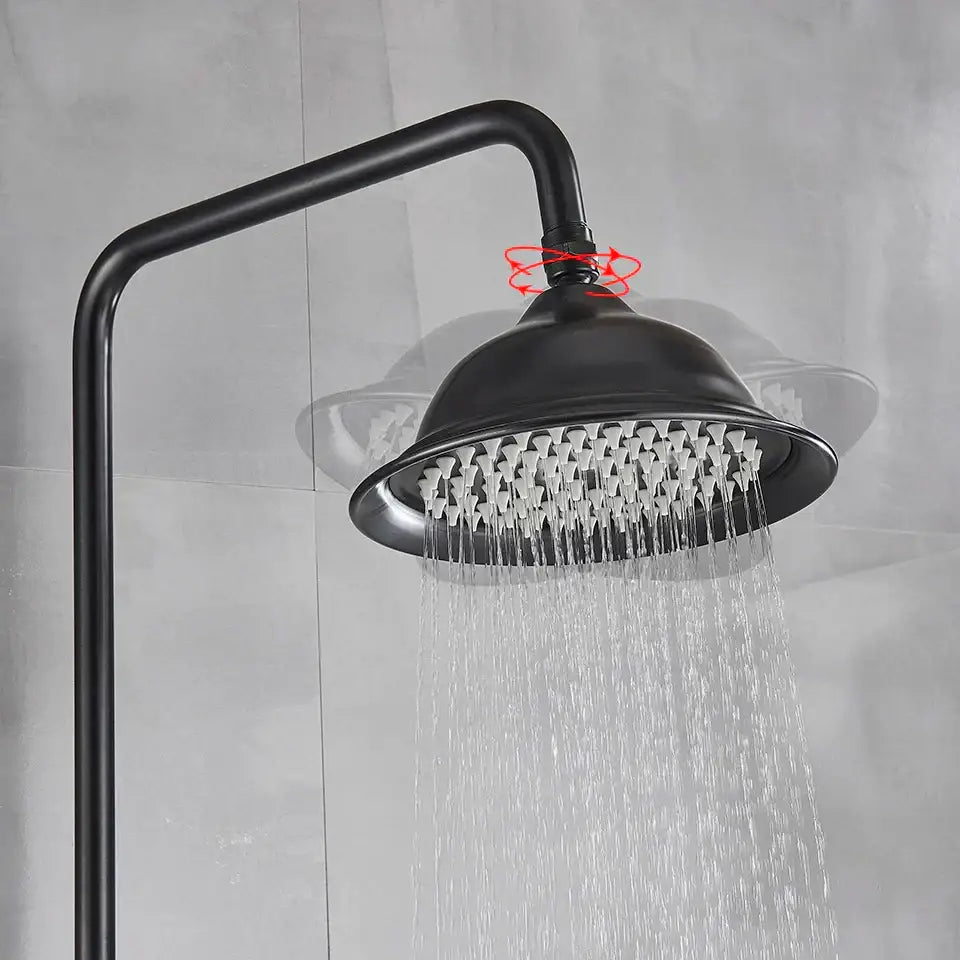 DecorBites™ 8" Rainfall Shower System with Bathtub Faucet and Hand Shower
