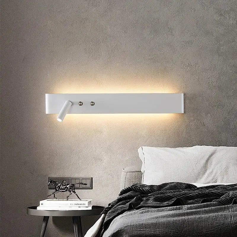 DecorBites™ 8W/20W Long Led Wall Light Switch, Aluminum Fixture for Living Room Bedroom.