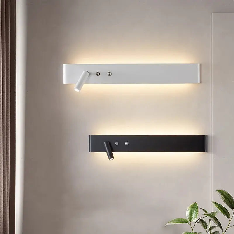 DecorBites™ 8W/20W Long Led Wall Light Switch, Aluminum Fixture for Living Room Bedroom.