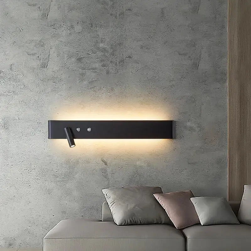 DecorBites™ 8W/20W Long Led Wall Light Switch, Aluminum Fixture for Living Room Bedroom.